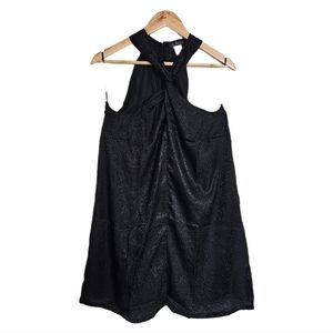 VENUS Cheetah Black Twist Halter Dress